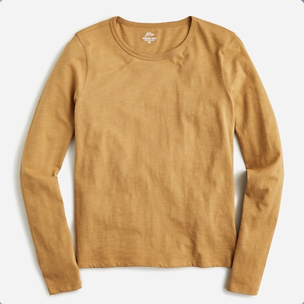 J. Crew NWT '90s Fitted Organic Slub Cotton Long-Sleeve T-Shirt - Picture 3 of 3